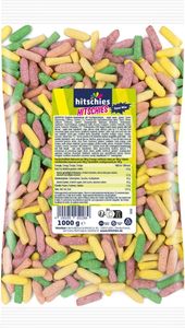 Hitschies Sour Mix Kaubonbons mit prickelndem Fruchtgeschmack 1000g