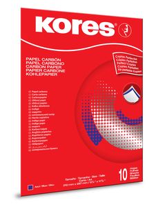 Kores Durchschreibepapier DIN A4 blau 10 Blatt