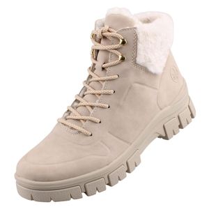 Rieker Damen-Schnürstiefelette gefüttert Beige, Farbe:beige/schlamm, EU Größe:41