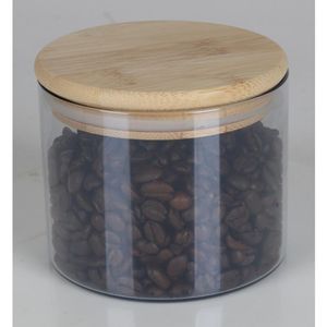 12x Vorratsglas Bambusdeckel Gefäß Box Behälter Aufbewahrung Müsli Nudeln Reis