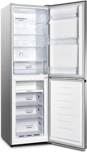 Gorenje NRK418DCS4 Kühl-Gefrierkombination, Freistehend, 256 Liter, Türanschlag wechselbar, silber