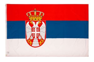 PHENO FLAGS Serbien Flagge 90 x 150 cm Serbia Serbische Fahne Nationalflagge