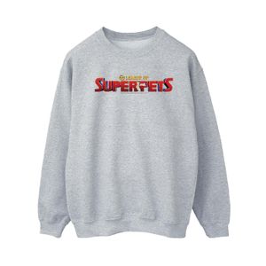 DC Comics - "DC Comics DC League Of Super-Pets Movie Logo" Sweatshirt für Damen BI16442 (XL) (Grau)