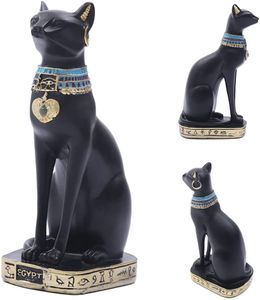 Pryskyřice socha ozdoby egyptské kočky dekorativní pryskyřice umělecká díla ruční kreativní sochařství
