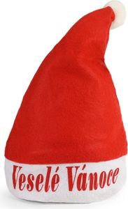 Czapka świąteczna z napisem Wesołych Świąt