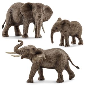 Schleich Wild Life - Elefanten-Figurenset, Tierfiguren für Kinder