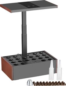 Wiltec vnútorný záhradný systém hnedý, Smart Garden výškovo nastaviteľný, hydroponický pestovateľský systém pre 20 rastlín, bylinková záhrada s LED osvetlením Wiltec vnútorný záhradný systém hnedý, Smart Garden výškovo nastaviteľný, hydroponický pestovateľský systém pre 20 rastlín, bylinková záhrada s LED osvetlením