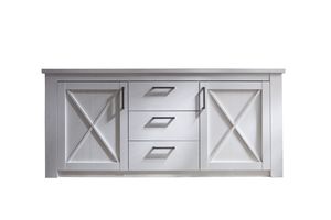 trendteam Wohnen Sideboard Georgia Pinie Weiß Struktur NB 197 x 88 x 42 cm