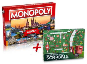 Monopoly Köln (Neuauflage) + Scrabble Dialekt-Edition: Kölsch