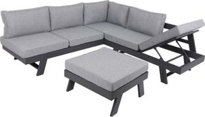 Alu Lounge Set 3tlg. Sitzgruppe Sitzgarnitur Gartengarnitur Möbel Garten Sofa