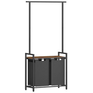 Badezimmerschrank mit integriertem Wäschekorb - H175 cm