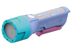 Ledlenser KIDBEAM4, sichere und robuste LED Taschenlampe für Kinder, leuchtet in Vier, integrierter Clip, automatische Abschaltfunktion zur Vermeidung von Notfällen (lila)