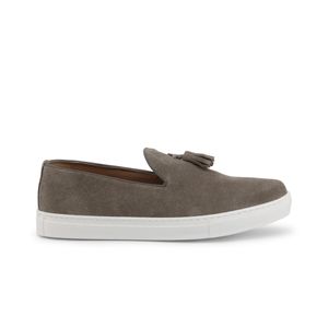 Duca di Morrone Herren Mokkasins Slipper Herrenschuh, Slip-On, Größe:EU 44, Farbe:Braun-bräunlich