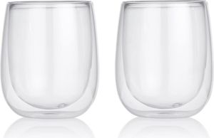 GOURMETmaxx Cappuccino-Gläser 2er Set 250ml Doppelwandige Thermo Gläser Latte Macchiato Kaffee Tee Cocktail Glas Thermoglas Becher Kaffeegläser GOURMETmaxx Cappuccino-Gläser 2er Set 250ml Doppelwandige Thermo Gläser Latte Macchiato Kaffee Tee Cocktail Glas Thermoglas Becher Kaffeegläser