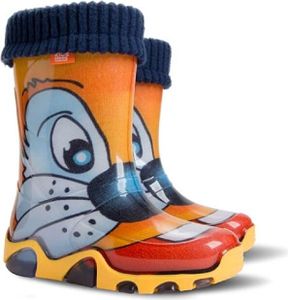 Demar LUX Gummistiefel Regenstiefel Kinderstiefel gefüttert mit Innensocken Mädchen Jungen 32\33