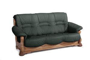 Max Winzer Tennessee Sofa 3-Sitzer - Farbe: dunkelgrün - Maße: 205 cm x 95 cm x 95 cm; 2919-7100-9210018-F04
