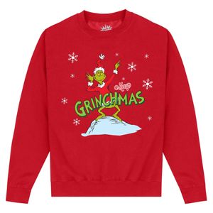 The Grinch - "Merry Grinchmas" mikina pro muže/dámy Unisex PN102 (L) (červená)