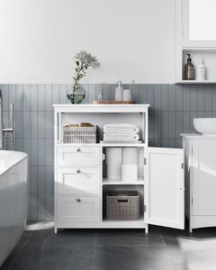 VASAGLE Badkommode Badezimmerschrank, mit 3 Schubladen, verstellbare Ablage VASAGLE Badkommode Badezimmerschrank, mit 3 Schubladen, verstellbare Ablage