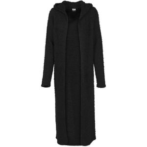 Urban Classics Ladies Hooded Feather Cardigan black - XL