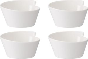 Villeroy & Boch NewWave 4er Set Dessertschalen 13,5cm 350ml weiß Porzellan