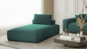Kaiser Möbel Chaiselongue sofa PULA Opera Petrol