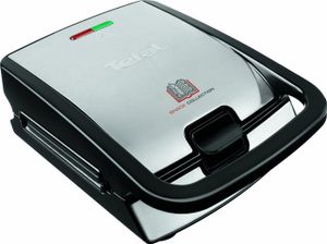 Tefal SW 852D Snack Collection Sandwichmaker und Waffeleisen Silber
