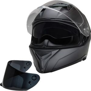 Motorradhelm Integralhelm CMX Blacky schwarz matt mit Visier getönt "M" Motorradhelm Integralhelm CMX Blacky schwarz matt mit Visier getönt "M"