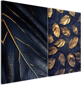 murando - Wandbilder XL Set Naturmotiv 80x60cm 2 Teilig je 40x60cm Collage 2er Vlies Leinwandbild Kunstdruck Modern Wand Bild Design Leinwand Bilder Dekoration - Mehrteilige Glamour b-C-10460-b-a