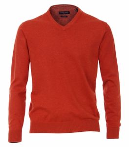 CASAMODA Herren Pullover Regular Fit Orange 6XL