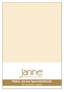 Janine JERSEY Spannbetttuch 5002  150 X 200 leinen