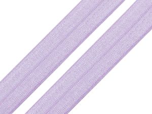 25m Falzgummi 20mm Faltgummi elastisches Einfassband Schrägband Saumband Farbwahl, Farbe:flieder