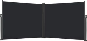 YUENFONG 180 x 600 cm Seitenmarkise AusziehbarDoppel Sonnenschutz aus Polyester Sichtschutz Windschutz Markise für Balkon Terrasse Garten Camping, Anthrazit YUENFONG 180 x 600 cm Seitenmarkise AusziehbarDoppel Sonnenschutz aus Polyester Sichtschutz Windschutz Markise für Balkon Terrasse Garten Camping, Anthrazit