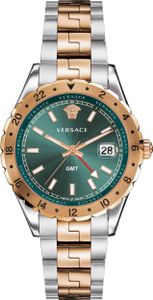 Versace Schweizer Uhr Hellenyium GMT silber/rosegold V11050016