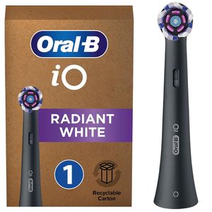 Original Oral-B iO Radiant White Black elektrische Zahnbürste Spitze 1 Stück