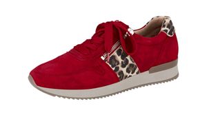 Gabor Shoes Sneaker Rot Veloursleder Größe: 40 Normal