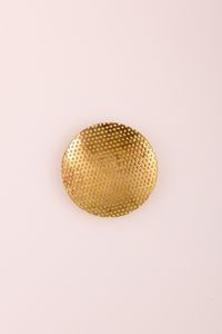 Räuchersieb Ø außen 5 cm Messing, gold, rund
