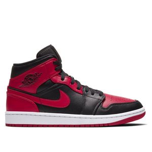Nike Herren Sneaker Jordan Air Jordan 1 Mid black/gym red/white 44.5 | 10.5