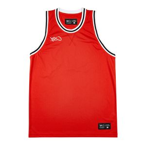 K1X Big Hole Mesh Double X Basketball Jersey, Farbe:Rot, Kleidergröße:2XL