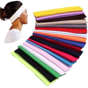 18 Stück Sport Yoga Stirnband Stretchy Band Haarband für Mädchen Damen（zufällige Farbe）