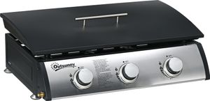 Stolní plynový gril Outsunny BBQ se 3 hořáky Stolní plynový gril s hadicovým víkem Stolní plynový gril Outsunny BBQ se 3 hořáky Stolní plynový gril s hadicovým víkem