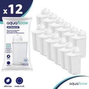 Aquafloow 12x Ersatz Wasserfilter für Kaffeevollautomat Siemens | Kompatibel mit Siemens EQ Serie, EQ TZ70003, | Ersatzwasserfilter Brita Intenza