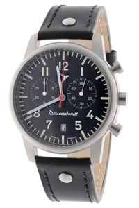 Messerschmitt ME-4544-5021 Herrenuhr Flieger-Chronograph Schwarz