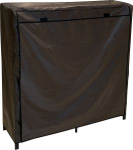 NYVI Kaminholzregal NYVILiving Ignio 119 x 34 x 103 cm aus Metall mit Wasserdichter Abdeckung – Wetterfest, Rostfrei, Hochbelastbar bis 150kg 0,42m³ - Brennholzregal Feuerholzregal für Innen & Außen