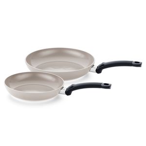 Fissler Ceratal Classic Pfannen-Set / 2-teilig, Aluminium-Pfanne, Keramik-beschichtet (24+28 cm) Ceramic Bratpfanne antihaftend,  Germany – Induktion