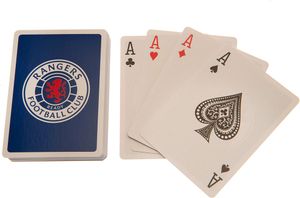 Rangers FC - Hrací karty TA11195 (jedna velikost) (královská modrá/bílá/červená)
