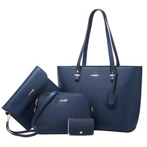 Umhängetasche Damen Handtasche, Einkaufsumhängetasche 4er-set Freizeittasche