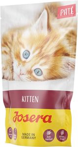 Josera Paté Kitten Getreidefreies Premium Nassfutter für wachsende Katzen mit Huhn, Karotte und Lachsöl 16 x 85g