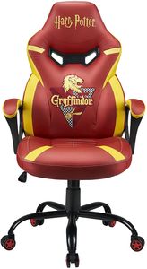 Subsonic Harry Potter Team Gryffindor ergonomischer Gaming Stuhl | Bürostuhl | Schreibtischstuhl für Kinder & Jugendliche mit Armlehnen und Wippfunktion, drehbar und höhenverstellbar bis 120 kg