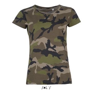 Womens Camo / Tarn Damen T-Shirt - Farbe: Camo - Größe: L