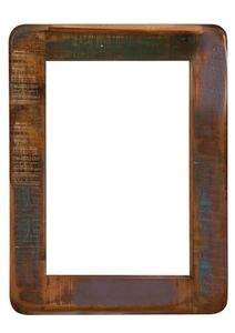 SIT Möbel Wand-Spiegel rechteckig | Altholz lackiert bunt | B 60 x T 3 x H 80 cm | 02690-98 | Serie FRIDGE